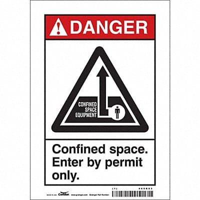 Safety Sign 10 inx7 in Vinyl