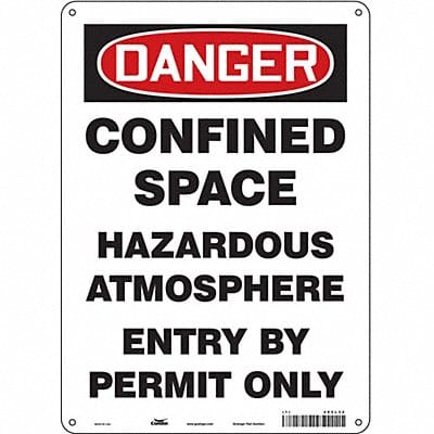 Safety Sign 14 in x 10 in Aluminum