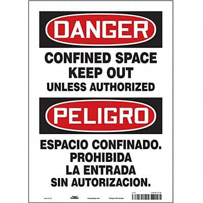 Safety Sign 14 inx10 in Vinyl
