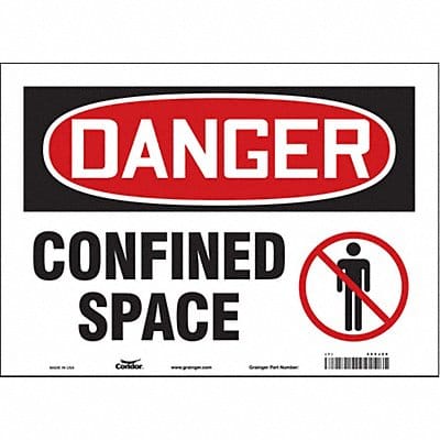 Safety Sign 10 inx14 in Vinyl