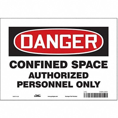 Safety Sign 7 inx10 in Vinyl