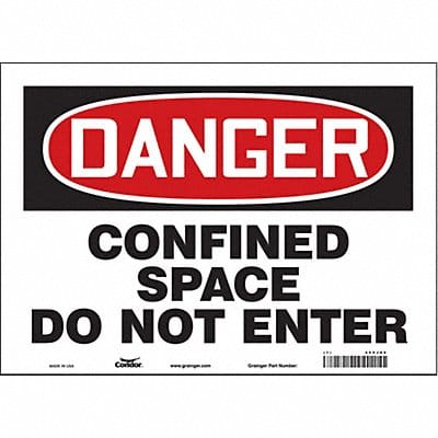 Safety Sign 10 inx14 in Vinyl