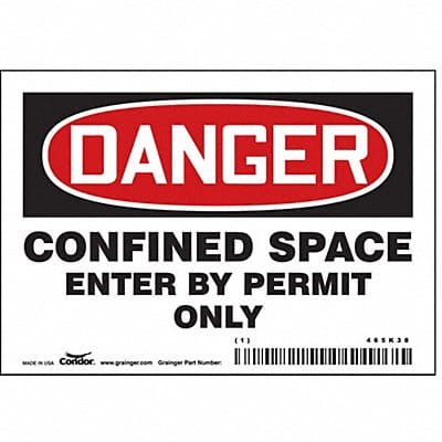 Safety Sign 3 1/2 inx5 in Vinyl