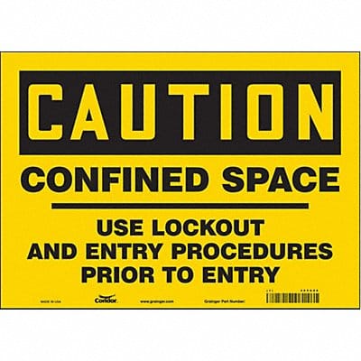 Safety Sign 10 inx14 in Vinyl