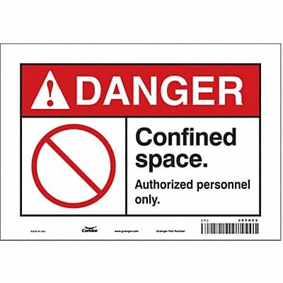 Safety Sign 7 inx10 in Vinyl