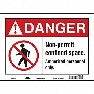Safety Sign 10 inx14 in Vinyl