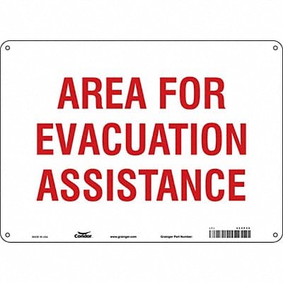 Safety Sign 10 in x 14 in Polyethylene