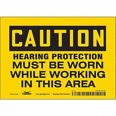 Safety Sign 5 inx7 in Vinyl