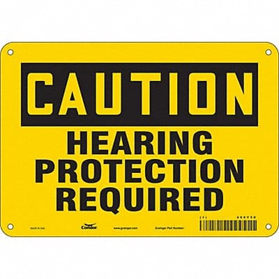 J6957 Safety Sign 7 inx10 in Polyethylene
