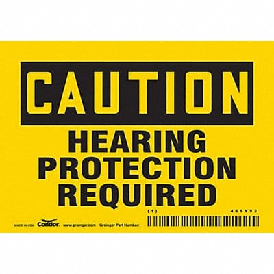 J6957 Safety Sign 3 1/2 inx5 in Vinyl
