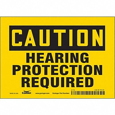 J6957 Safety Sign 5 inx7 in Vinyl