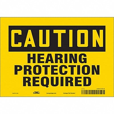 J6957 Safety Sign 7 inx10 in Vinyl
