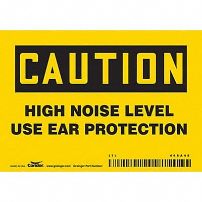 Safety Sign 3.5in x 5in Vinyl