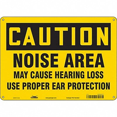 Safety Sign 10 inx14 in Polyethylene