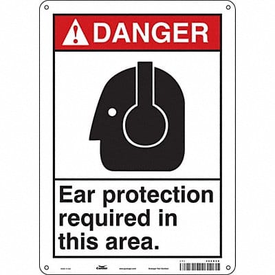 Safety Sign 14 in x 10 in Polyethylene