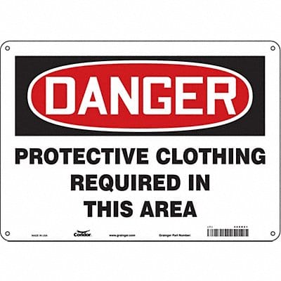 K0543 Safety Sign 10 in x 14 in Aluminum