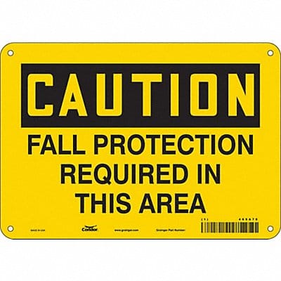 Safety Sign 7 in x 10 in Aluminum