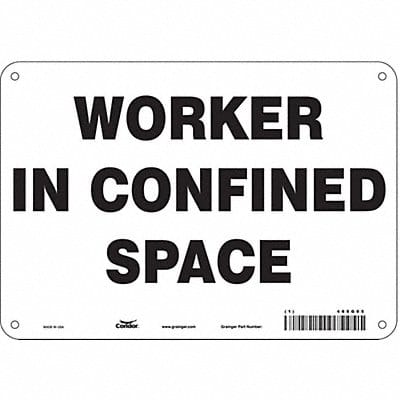 Safety Sign 7 inx10 in Polyethylene