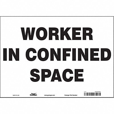 Safety Sign 10 in x 14 in Vinyl