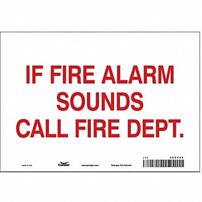 Safety Sign 7 in x 10 in Vinyl