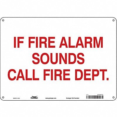 Safety Sign 10 in x 14 in Vinyl