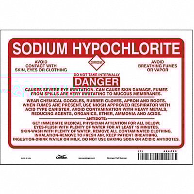 Safety Sign 7 inx10 in Vinyl