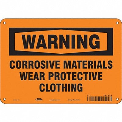 Safety Sign 7 in x 10 in Aluminum