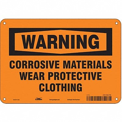 Safety Sign 7 in x 10 in Polyethylene