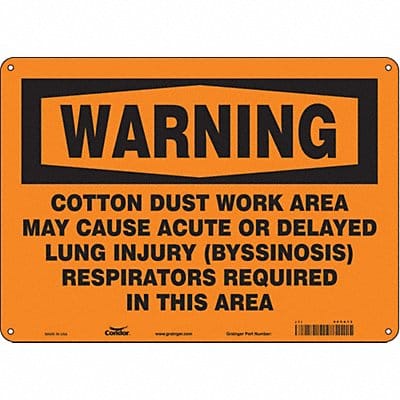 Safety Sign 10 in x 14 in Aluminum