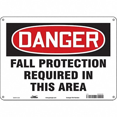 Safety Sign 10 inx14 in Aluminum