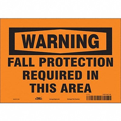 Safety Sign 7 in x 10 in Vinyl