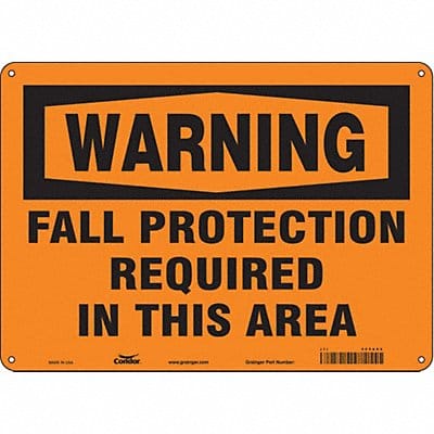 Safety Sign 10 inx14 in Aluminum