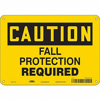 Safety Sign 7 inx10 in Polyethylene