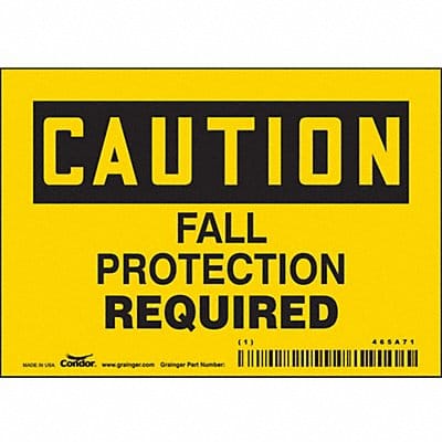 Safety Sign 3.5in x 5in Vinyl