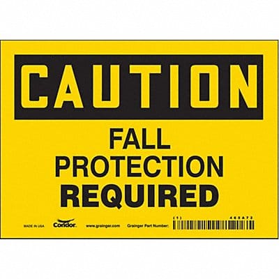 Safety Sign 5 inx7 in Vinyl