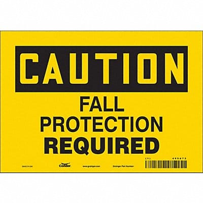 Safety Sign 7 inx10 in Vinyl
