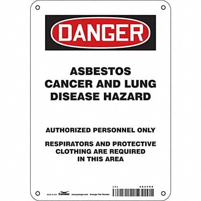 Safety Sign 10 in x 7 in Aluminum