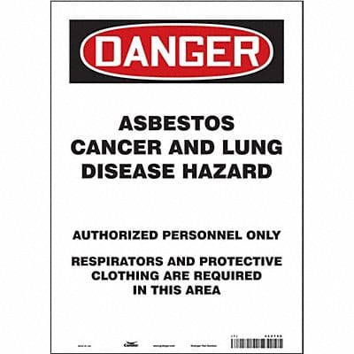 Safety Sign 14 in x 10 in Vinyl