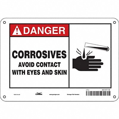 Safety Sign 7 in x 10 in Aluminum