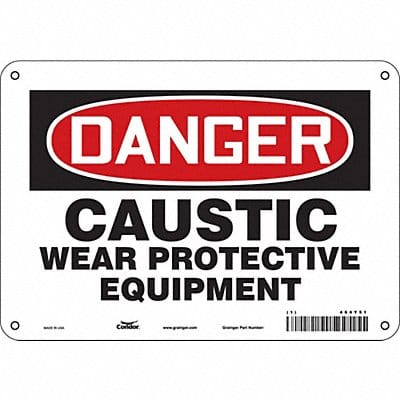 Safety Sign 7 in x 10 in Aluminum
