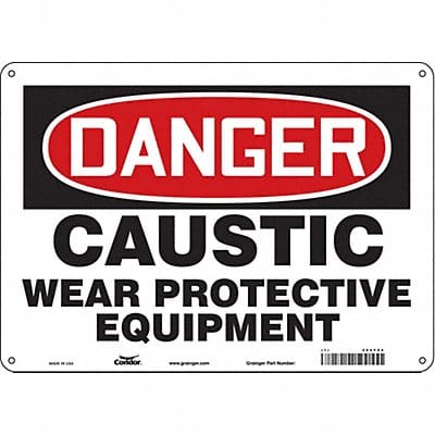 Safety Sign 10 inx14 in Polyethylene