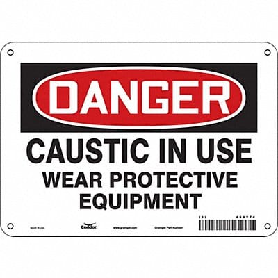 Safety Sign 7 in x 10 in Aluminum