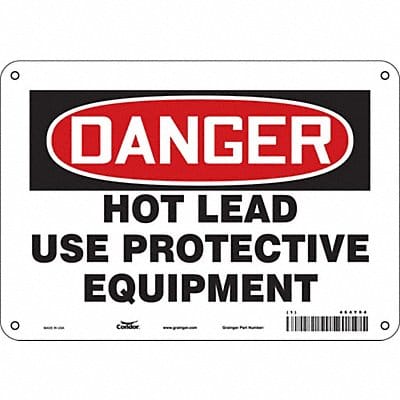 Safety Sign 7 inx10 in Polyethylene