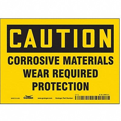 J6946 Safety Sign 5 inx7 in Vinyl