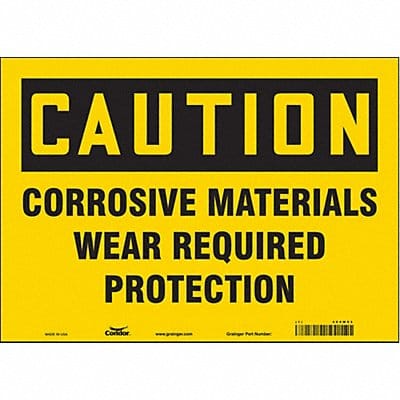 J6946 Safety Sign 10 in x 14 in Vinyl