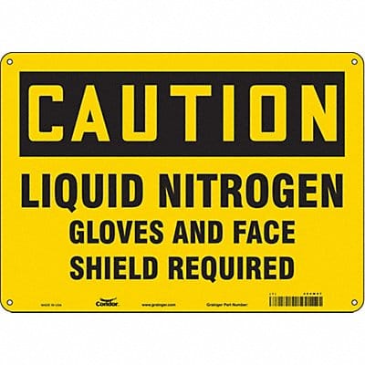 Safety Sign 10 inx14 in Polyethylene