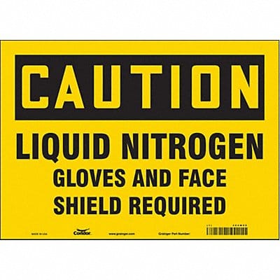 Safety Sign 10 in x 14 in Vinyl