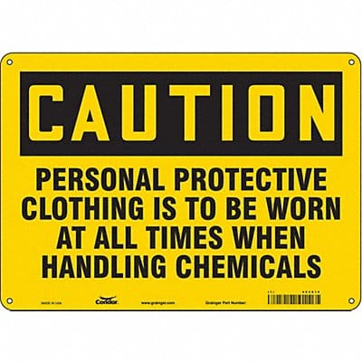 Safety Sign 10 inx14 in Polyethylene Safety Sign 10 inx14 in Polyethylene