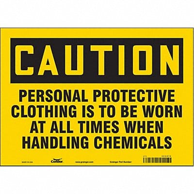 Safety Sign 10 in x 14 in Vinyl