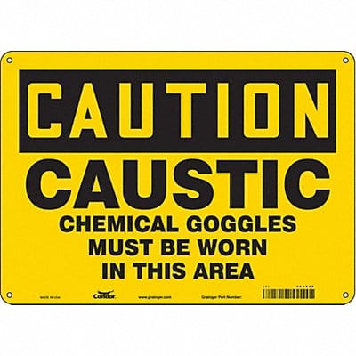 Safety Sign 10 inx14 in Aluminum